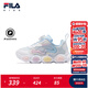 FILA斐樂(lè )兒童童鞋訓練鞋2025年秋季新款男女小童旋鈕BOA閃燈鞋 古水色藍/斐樂(lè )白-AW 28 內長(cháng)17.5cm