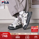 FILA 斐樂(lè)官方女鞋復(fù)古運(yùn)動(dòng)鞋2025冬新款中幫加絨滿天星1S休閑鞋 月巖灰/奶白-TW 37.5