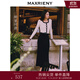 MAXRIENY精致復(fù)古氛圍感絲絨半裙法式復(fù)古半身裙 黑色 S 01