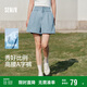 森馬（Semir）牛仔褲女寬松短褲chic百搭2025夏季高腰A字褲甜酷風109325122001