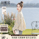 絲柏舍單排扣襯衫2025秋裝新款女裝時(shí)尚通勤撞色條紋寬松上衣