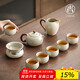 尚言坊汝窯功夫茶具整套高檔家用陶瓷泡茶壺茶杯器具全套裝中秋節禮物