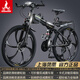 鳳凰（Phoenix） 鳳凰自行車(chē)可折疊山地車(chē)路虎男士成年人變速女式越野公路單車(chē) 可折疊鋁架/六刀消黑/全競(jìng)速軸承 26寸30速【參考：158-188cm】