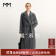 麥檬MM1OOALPACA羊駝蘇力長(cháng)毛 皮草感經(jīng)典1018O1大衣毛呢外套 巖石灰5F8970682 155/80A/S（100-115斤）