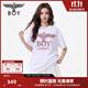 BOY LONDON【玫瑰誓約】春夏情侶款簡(jiǎn)約潮牌燙鉆短袖T恤N01900 白色 S