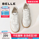 百麗（Belle）散文詩復古德訓鞋女簡約百搭情侶同款休閑鞋B0992AM5預售 【翟瀟聞同款】灰色-女款 40 (250mm)
