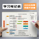翌翌熊 思維導圖筆記本子閱讀紙a4大號大學(xué)生網(wǎng)格草稿紙小學(xué)生筆記格子考研閱讀方格手繪空白活頁(yè)本 A3橫版【1包】嘗鮮
