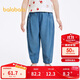 巴拉巴拉童裝兒童褲子男童長(cháng)褲女童夏裝薄款2025牛仔褲防曬潮209225108204