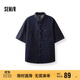森馬（Semir）短袖襯衫男復古水洗牛仔外套涼感2025夏上衣寬松時尚109325104109
