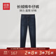 紅豆加厚磨毛牛仔褲男25秋季新品復古休閑褲直筒長(cháng)褲子