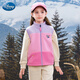 迪士尼（Disney）兒童馬甲秋冬款加厚女童背心搖粒絨女孩上衣ZL160203 粉紫色150