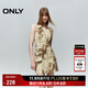 ONLY秋季掛脖翻領(lǐng)設計修身露背短裙連衣裙女|124307008 HH9 伊恩印花 S (160) /80A
