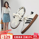 ZHR休閑鞋女春秋拼接條紋德訓鞋子女復古經(jīng)典運動(dòng)女鞋 M538 米灰 37