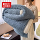 紅豆家紡冬季加厚羊羔絨毛毯蓋毯辦公室保暖午睡毯宿舍單人披肩珊瑚絨被子 貴族藍【羊羔絨 超軟糯超保暖】 180X200cm【加大單人毯】