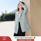 香影小西裝外套2025春秋新款米白氣質(zhì)休閑西服爆款職場輕熟風女裝 藍色 XL