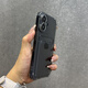 晨京 簡約透明卡套適用蘋果16手機殼新款插卡iphone16promax四角氣囊情侶卡包15pro全包防摔軟殼保護套 【透灰】僅卡套 iPhone 16 Pro