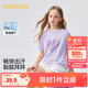 巴拉巴拉童裝兒童短袖t恤女童2025夏裝大童速干甜美學(xué)院上衣208225117005