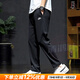 耐克（NIKE）官方 褲子男 25秋季新款棉質(zhì)針織透氣親膚長(cháng)褲跑步運動(dòng)褲休閑褲子 主推款/純棉/直筒褲/黑色/刺繡LOGO 曬圖退10 XL