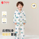纖絲鳥(niǎo)（TINSINO）兒童睡衣男童家居服女童秋裝長(cháng)袖純棉套裝寶寶衣服工程車(chē)隊；120
