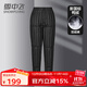 雪中飛簡(jiǎn)約羽絨褲男內穿2025年新款中老年保暖鴨絨內膽厚休閑冬季直筒褲 黑色 3XL