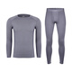 灰殼美利奴羊毛速干衣保暖內衣男秋冬戶(hù)外防寒羊毛打底衫透氣舒適 朋克灰 -17.5微米系列-套裝 2XL -推薦體重180-200斤