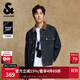 杰克·瓊斯（JACK&JONES） 男裝牛仔夾克外套高街時(shí)尚百搭拼色尖領(lǐng)休閑長(cháng)袖上衣225357021