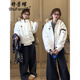 舒芳蝶（shufangdie）冬裝羽絨棉服女款2025冬季新款加厚棉衣大毛領(lǐng)派克服韓系情侶棉襖 米白色 M