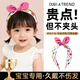 CUQI兒童發(fā)箍不勒頭小女孩寶寶蝴蝶結寬邊頭箍防滑發(fā)卡可愛(ài)風(fēng)頭飾 【玫紅色】久戴不勒-柔軟護發(fā)