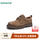 熱風(fēng)（Hotwind）【商場(chǎng)同款】男工裝鞋春秋新款時(shí)尚潮流休閑鞋男舒適低幫工裝皮鞋 09灰色 41 偏大半碼