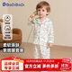 巴帝巴帝秋冬款純棉嬰幼兒童家居服男女寶寶睡衣套裝 炫彩恐龍 120
