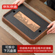 京東京造 茶盤(pán)茶托 帶排水仿烏金石胡驀山桃紋中號功夫茶臺儲水單盤(pán)干泡