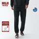無(wú)印良品（MUJI）Walker 男式 防紫外線(xiàn) 易干毛圈褲子長(cháng)褲 休閑運動(dòng)男款 硬核防曬 黑色 S （ 165/72A）