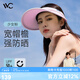 VVC成毅推薦防曬遮陽(yáng)帽空頂帽遮臉?lè )雷贤饩€(xiàn)遮陽(yáng)女帽子大檐/少女粉