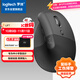 羅技（Logitech）Lift人體工學(xué)鼠標(biāo) 垂直鼠標(biāo) 小手鼠標(biāo) 無線藍(lán)牙鼠標(biāo) 3臺(tái)設(shè)備秒切換 帶Logi Bolt接收器 黑色