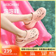 斯凱奇（SKECHERS）洞洞鞋女士秋季泡泡鞋厚底外穿包頭軟底涼拖鞋百搭輕便沙灘鞋