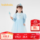 巴拉巴拉童裝兒童連衣裙女童泡泡袖公主裙秋冬裙子甜美洋氣網(wǎng)紗裙 藍色調00388 100 cm