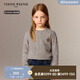 Teenie WeenieKids小熊童裝25年新款秋冬男女童寶寶羊毛衫套頭毛衣 花灰色 165 cm