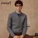 莊吉（Judger）【400克100%羊毛】莊吉男士羊毛衫2025秋冬季新款半高領(lǐng)拉鏈毛衣