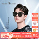 海倫凱勒（HELEN KELLER）開(kāi)車(chē)偏光太陽(yáng)鏡男士方框防曬高級感墨鏡女王一博同款眼鏡H2207 【王一博同款】灰片+亮黑框H01
