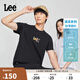 Lee25新品標(biāo)準(zhǔn)版圓領(lǐng)Logo印花設(shè)計涼感輕薄男女同款短袖T恤
