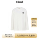 ELAND衣戀T恤女學(xué)院風(fēng)純棉寬松舒適顯瘦休閑長(cháng)袖2025秋季新款 象牙白/白色(39)Ivory L 170