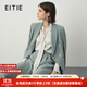 愛(ài)特愛(ài)氣質(zhì)通勤一?？弁ㄊ昭呒壐行∥餮b秋季新款短外套7103806 淺海藍38 M 160