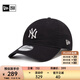 NEW ERA紐亦華MLB棒球帽NY LA軟頂彎檐鴨舌帽子休閑遮陽(yáng)920 13058752-黑色-NY OSFM
