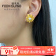 福來(lái)島黃金耳釘足金999時(shí)尚古法金雛菊珍珠培育鉆耳飾高級感 工費：927元 6.76克