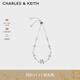 CHARLES&KEITH六芒星之夜太陽(yáng)星手鏈女生日禮物CK5-12120340 Silver銀色 1個(gè)