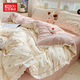 紅豆云感木棉鄒鄒紗雙層紗全棉花邊公主風(fēng)床上四件套可機洗不易變形 鄒鄒雙層紗-心動(dòng) 四件套1.8 床單款 (被套200*230cm)