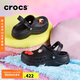 crocs卡駱馳貝雅云彩女士洞洞鞋|208186 黑色-001 37/38(240mm)
