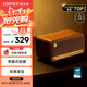 漫步者（EDIFIER）M230 高保真復(fù)古藍(lán)牙便攜音箱 桌面木質(zhì)音響 立體聲環(huán)繞 超長續(xù)航 木紋色 禮物