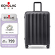 愛(ài)可樂(lè )（Echolac）萬(wàn)向輪行李箱旅行箱密碼箱防刮旅游擴容箱托運箱 PC232 黑色28吋