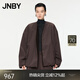 JNBY/江南布衣【防潑水】秋冬夾克加絨外套極簡(jiǎn)5OA612650 207/深咖 M